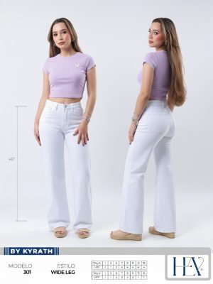 PANTALON HEAY MODA WIDE LEG FIT